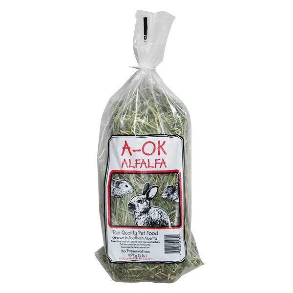 A-OK Alfalfa Hay for Small Animals - 454g