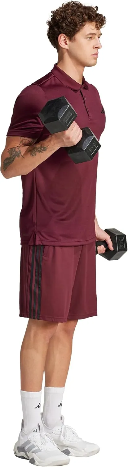 adidas Men's Train Essentials Piqu?? 3-Stripes Shorts