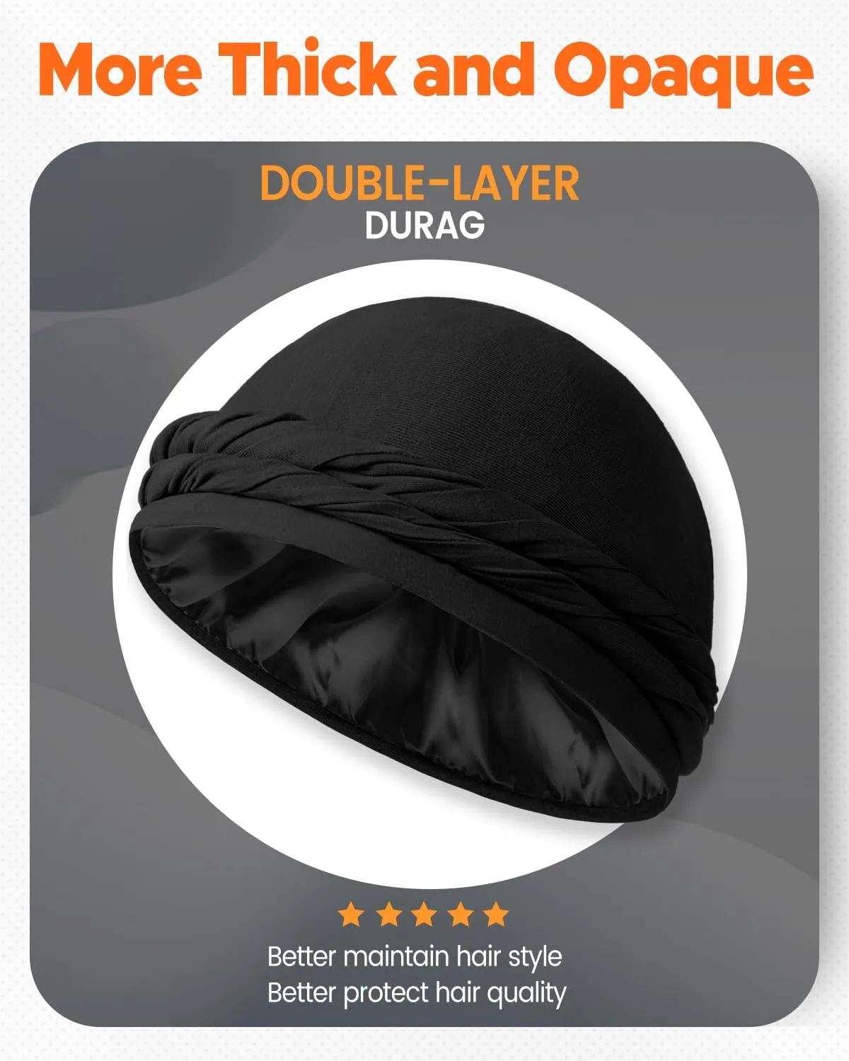 BEACE Silk Satin Lined Pre-Tied Turban Durag Head Wrap for Men & Women, Halo Turban Skull Cap Bonnet Hair Cover for Sleeping