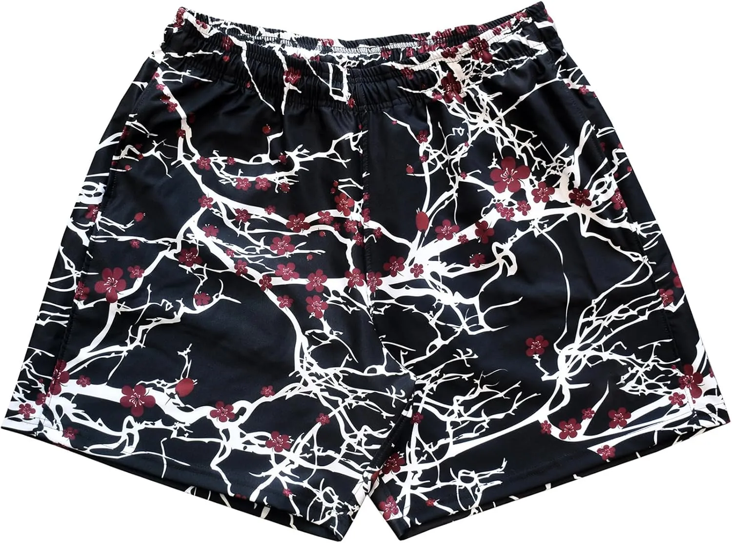 BOOMLEMON Mens Mesh Graphic Print Shorts Fashion Designer Workout Shorts Retro Casual Cool Streetwear Short Pants
