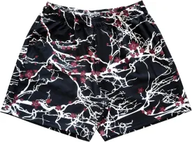 BOOMLEMON Mens Mesh Graphic Print Shorts Fashion Designer Workout Shorts Retro Casual Cool Streetwear Short Pants