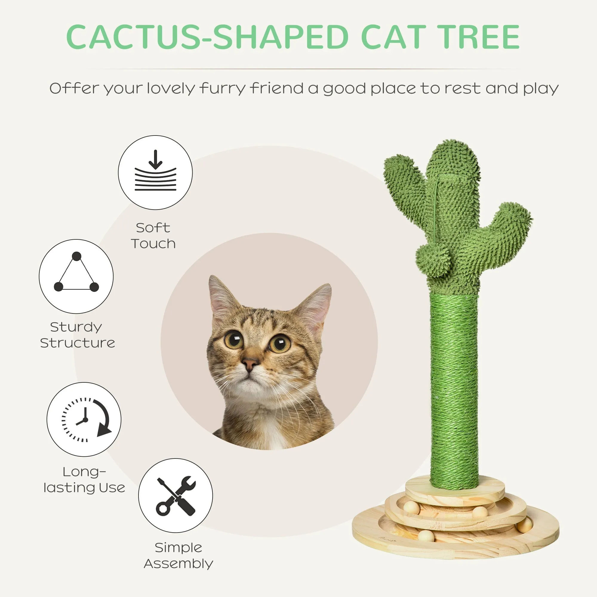 Cactus Cat Scratching Post