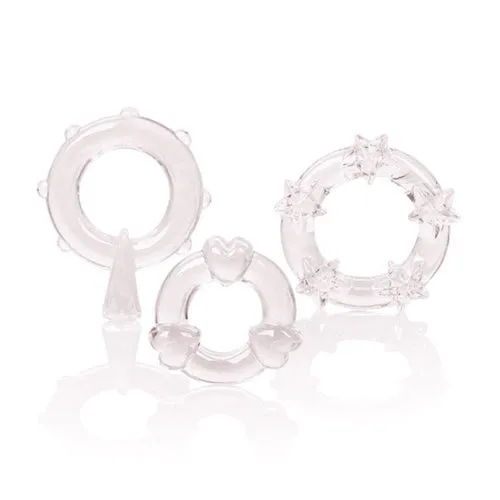 CalExotics ''Magic'' Cock Rings Set -Clear