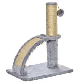 Cat Tree for Indoor Cat Climbing Activity Center Kitten Tower Furniture with Jute Post Scratching Massage Board Hanging Ball with Bell Grey