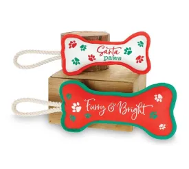 Christmas Dog Bone Ornament/Toy