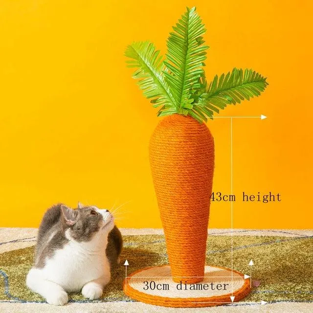 Cute Carrot Cat Scratching Post
