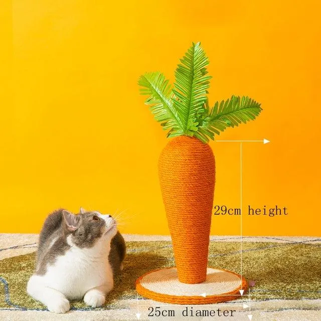 Cute Carrot Cat Scratching Post
