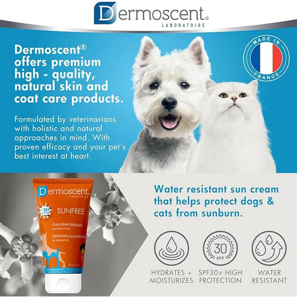 Dermoscent SunFREE SPF30  Sunscreen for Cats and Dogs (30 ml)