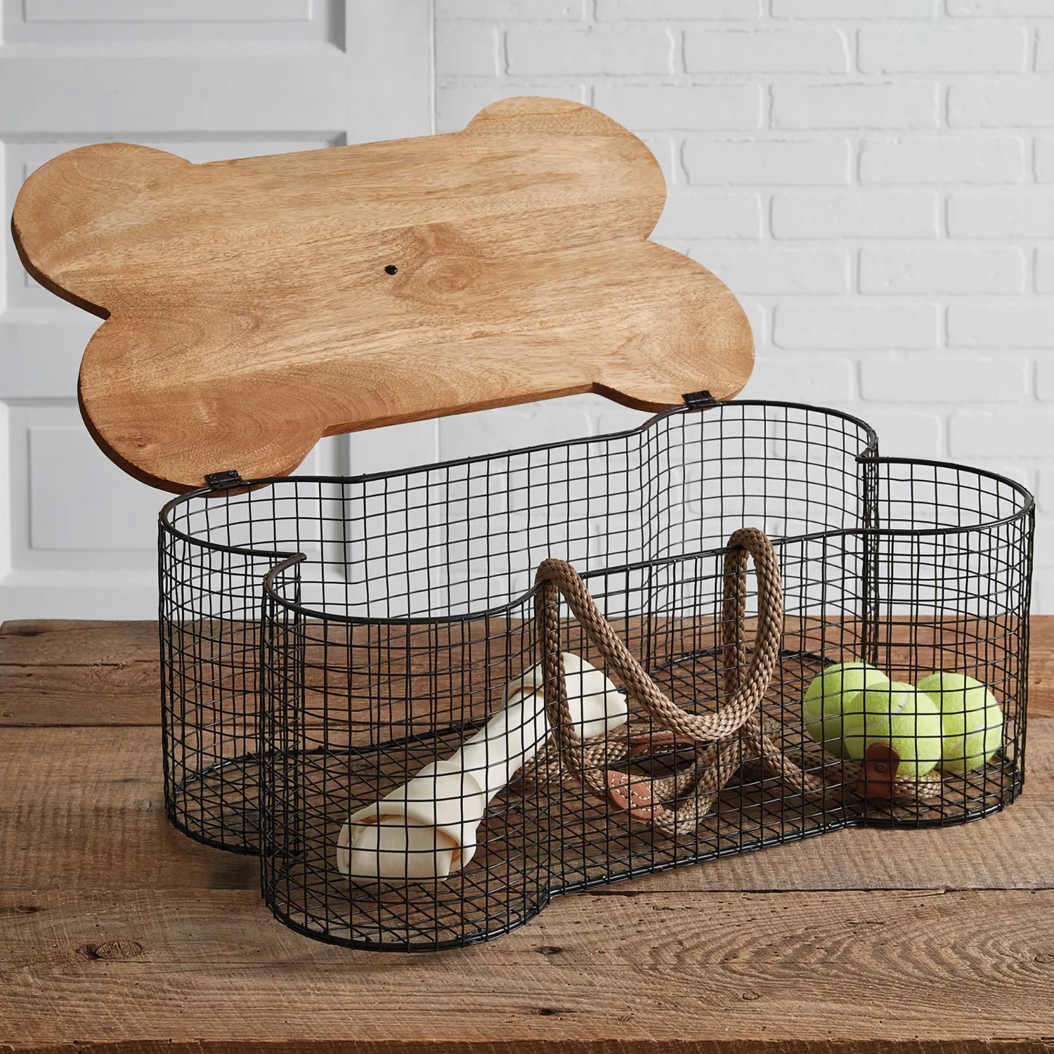 Dog Bone Wire Basket