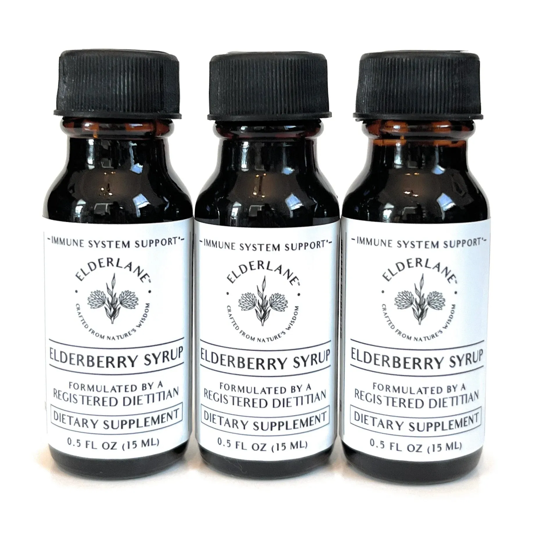 Elderberry Syrup Single Serve Bottle