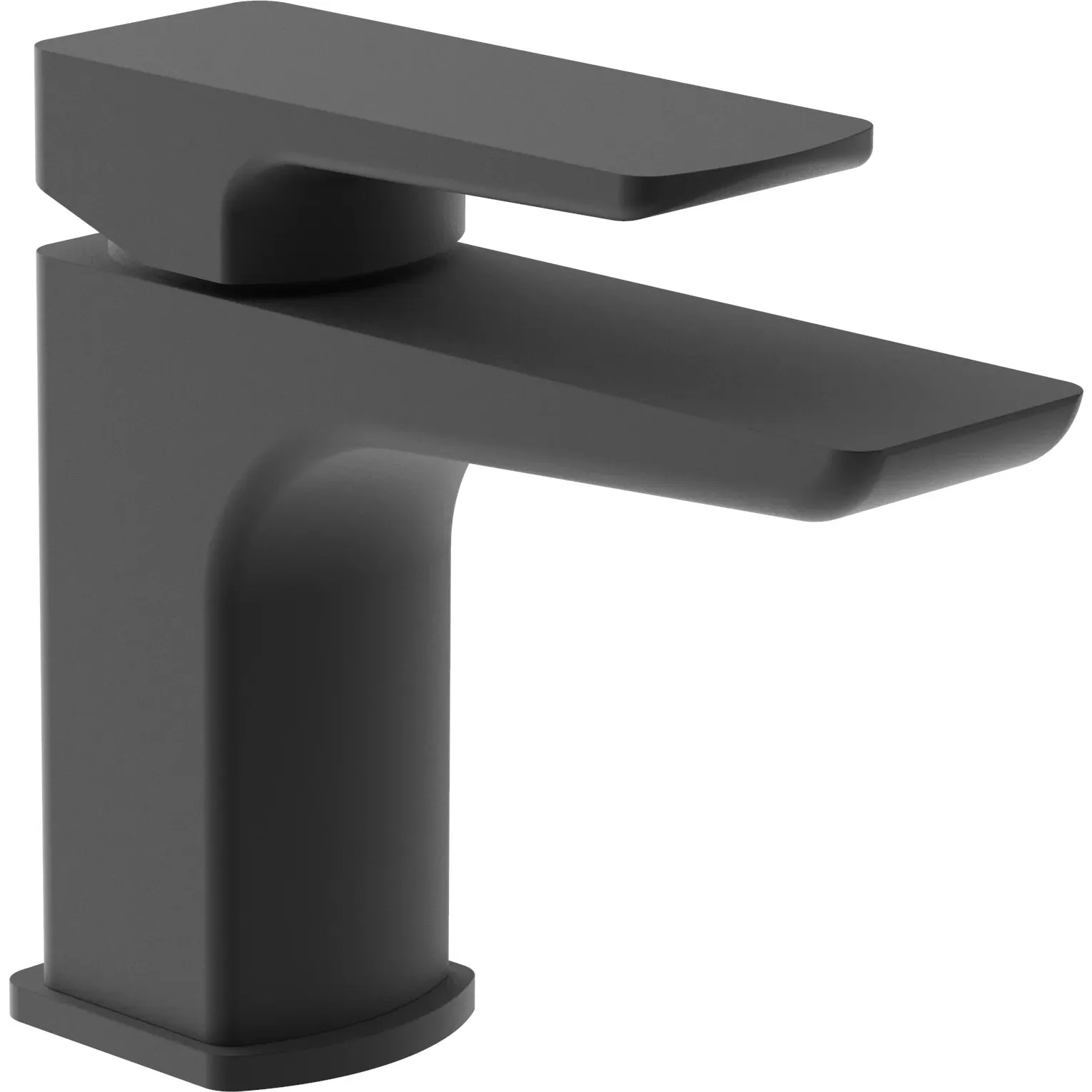 Fuji Mini Mono Basin Mixer Tap & Click Waste - Matt Black