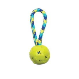 K9 Fitness by Zeus Ball Tug with TPR ball encasing tennis ball - 22.86 cm (9 in)