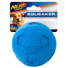Nerf Dog Soccer Squeak Ball, Medium, 3.25in