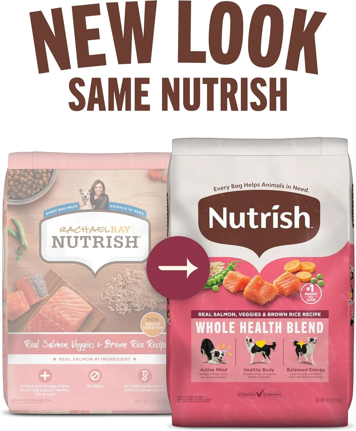 Rachael Ray Nutrish Salmon Dry Dog Food, 26 Pound Bag