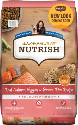 Rachael Ray Nutrish Salmon Dry Dog Food, 26 Pound Bag
