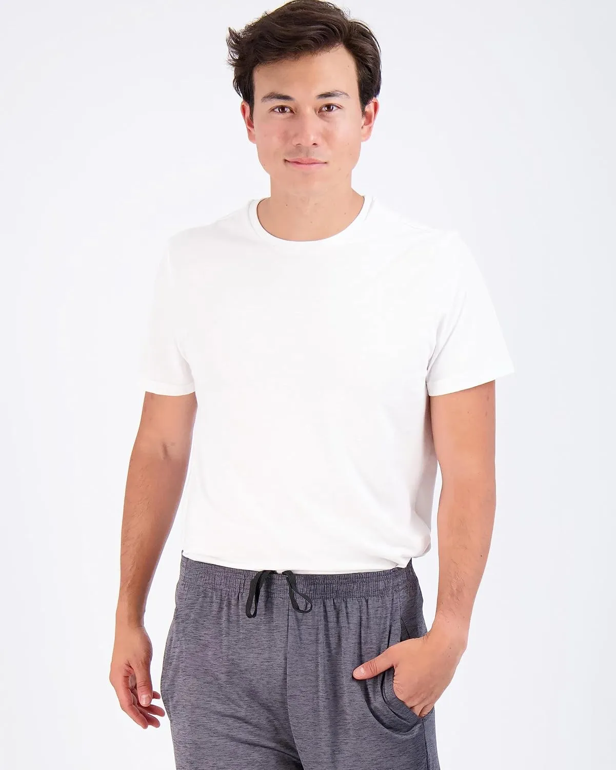 Real Essentials 5 Pack Men??s Active Quick Dry Mesh Crew Neck T Shirts | Athletic Short Sleeve Tee (Available in Big & Tall)