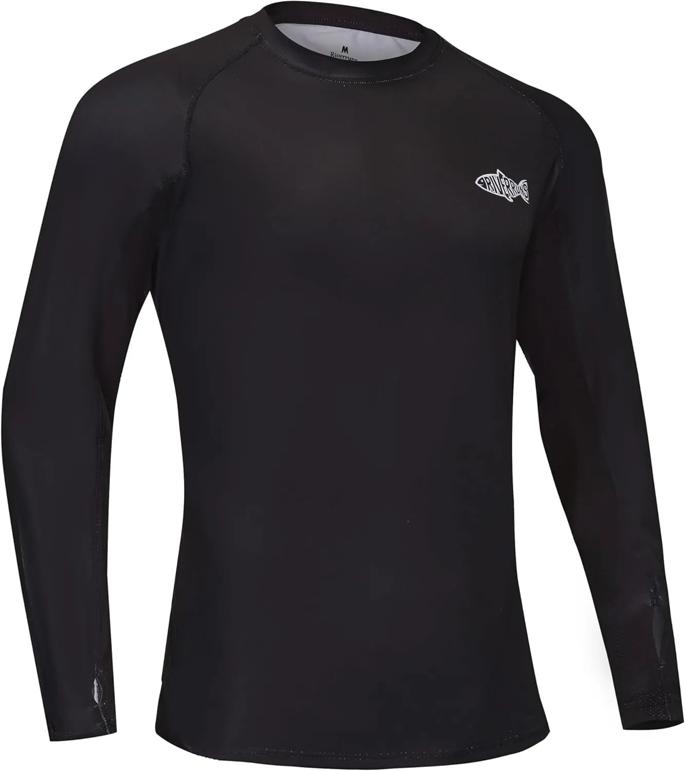 Riverruns Fishing T-Shirt Men??s UPF 50  Sun Protection Fishing Shirt Short Sleeve Performance Tee #1006