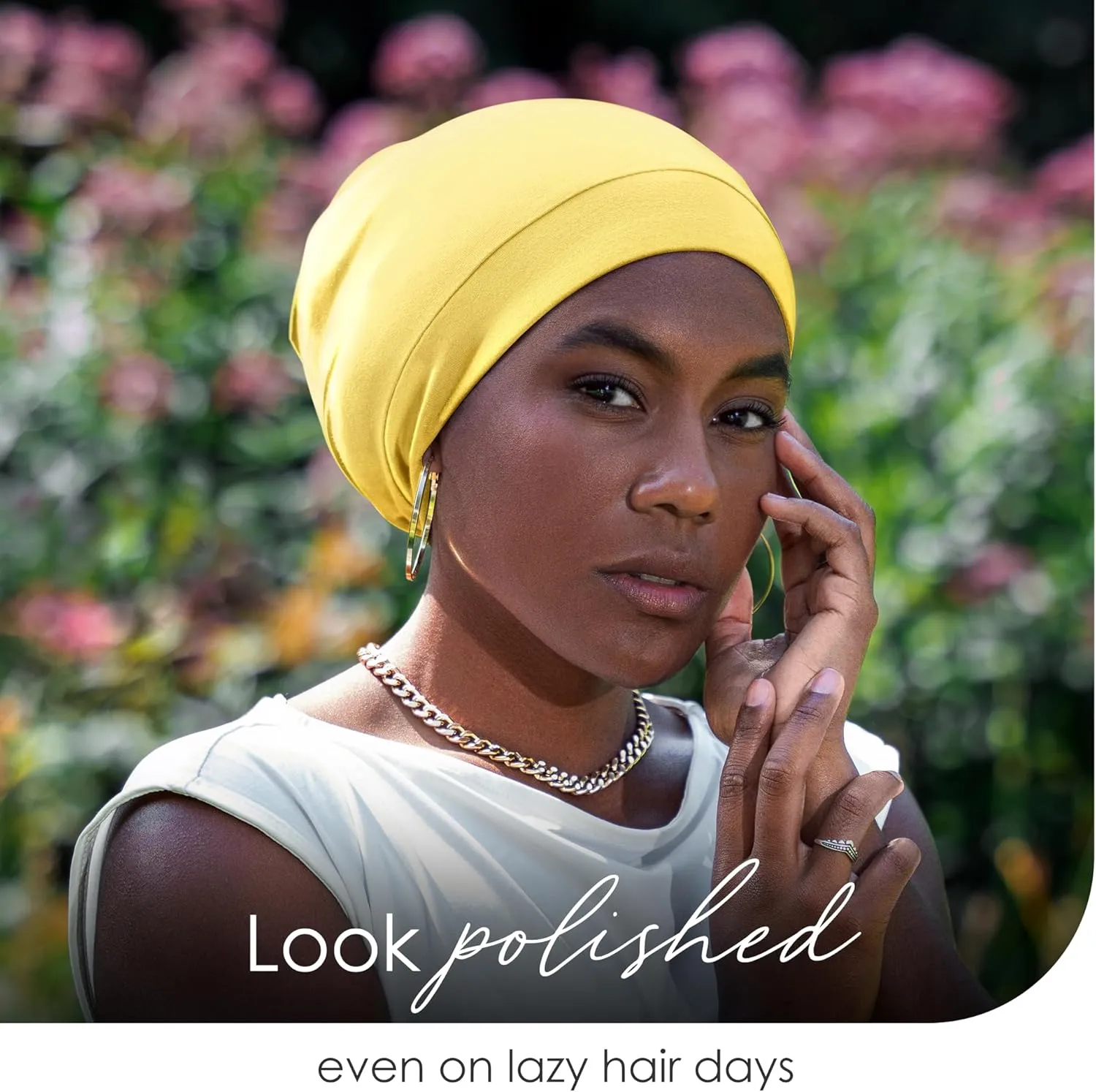 Silk Satin Bonnet Hair Cover Sleep Cap for Sleeping Beanie Hat Adjustable Stay On Headwear Lined Natural Nurse Cap for Women