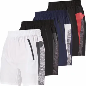 Ultra Performance Mens Workout Gym Shorts Men Casual 4 Pack Quick Dry Men's Athletic Running Shorts for Men 7 Inch Inseam