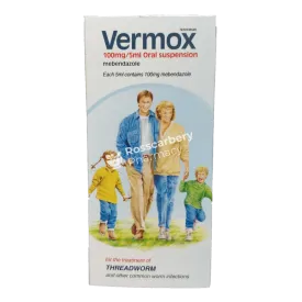 Vermox 100mg/5ml Oral Suspension