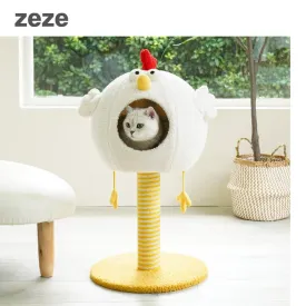 ZEZE Chicken Cat Tree Scratching Post