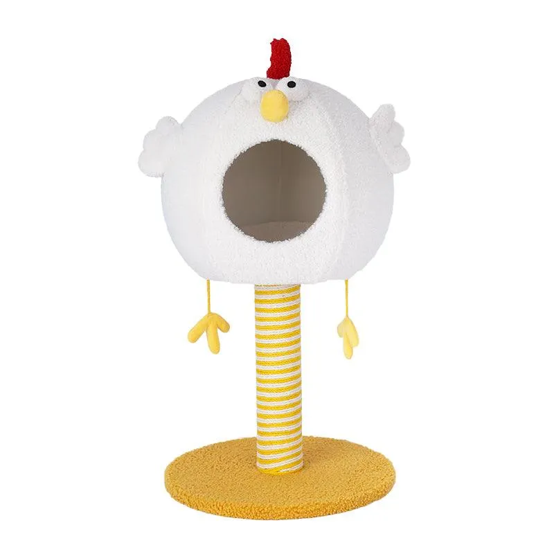 ZEZE Chicken Cat Tree Scratching Post